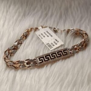 18KT ROSE GENTS BRACELET